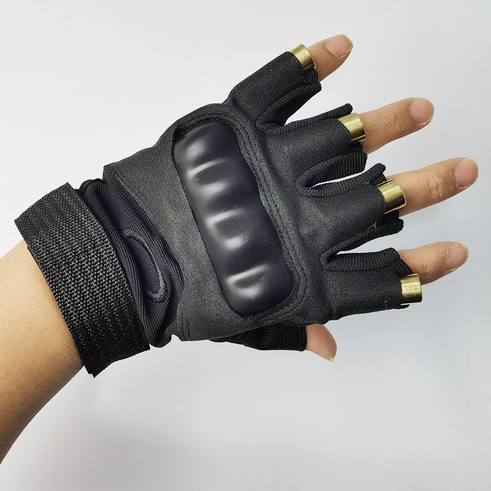Single Point Green Red Blue RGB Laser Gloves LED Finger Light LED Robot Suit Performance Rechargeable Gloves