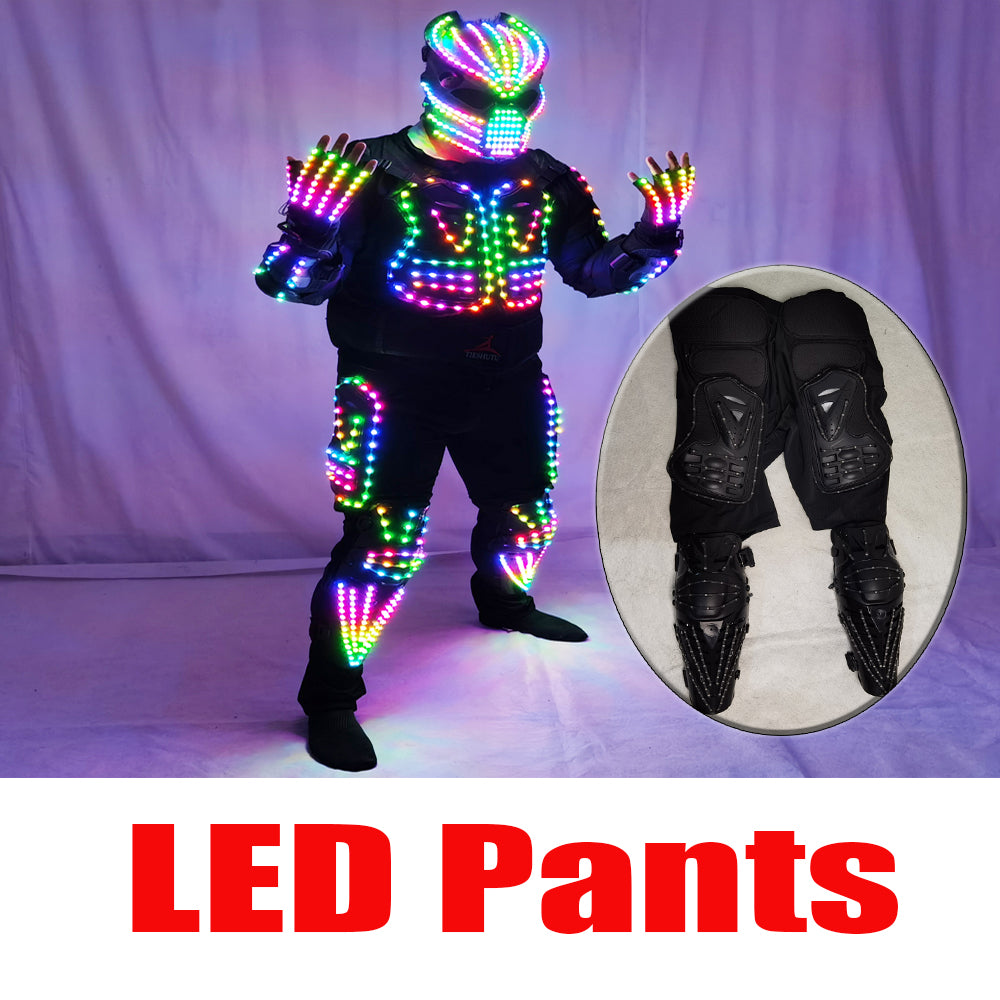 Glowing LED Armor Jacket – Digital Luminous Performance Costume for Events - Temlaser.net