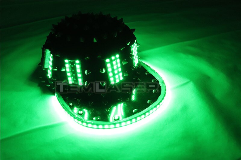Unisex Punk Hedgehog Rock Rivet Cap Newest Unique Gold Silver Rivet LED Hat Fashion Snapback for Street Hip-hop Rivet man woman