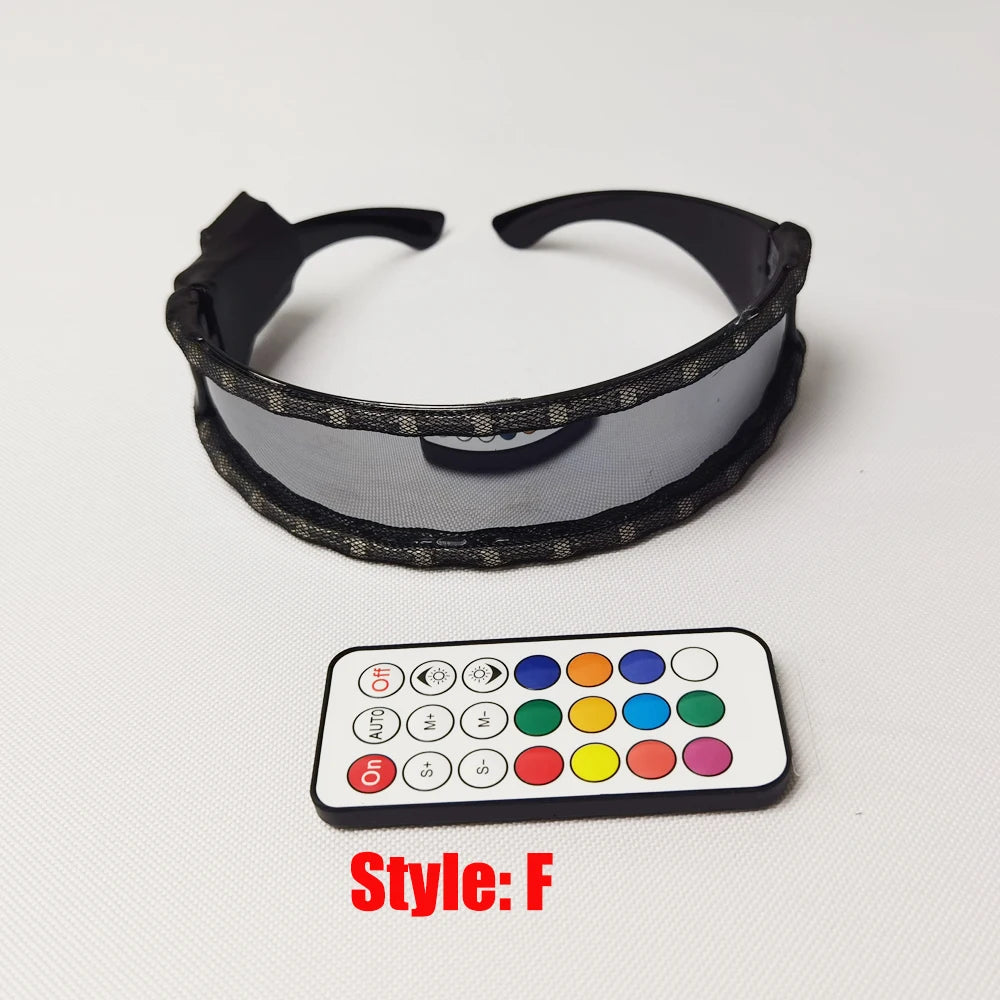 New Design LED Light Emitting Costumes LED Luminous Glasses Gloves Stage Props LED Luminous Costumes
