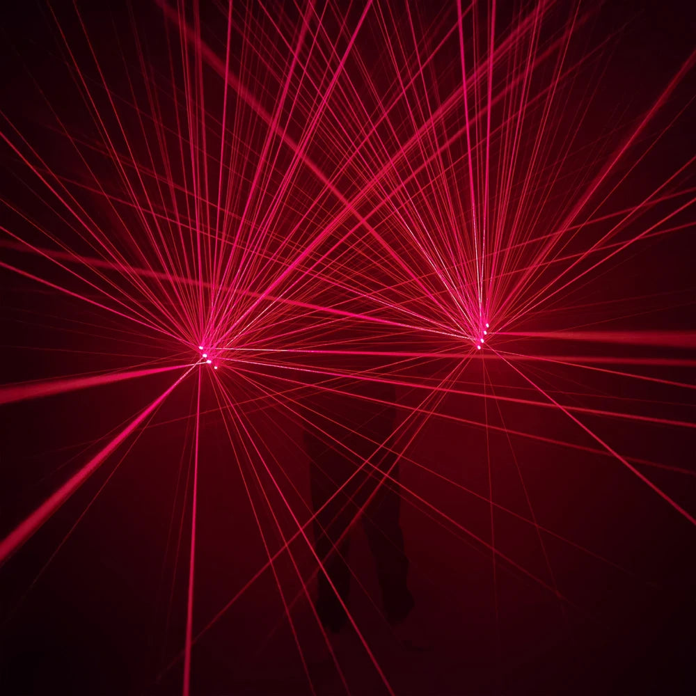 Sky Star Red Laser Gloves Stage Performance Laser Light Disco Ballroom Atmosphere Light Red Green Laser Party Wedding Effect