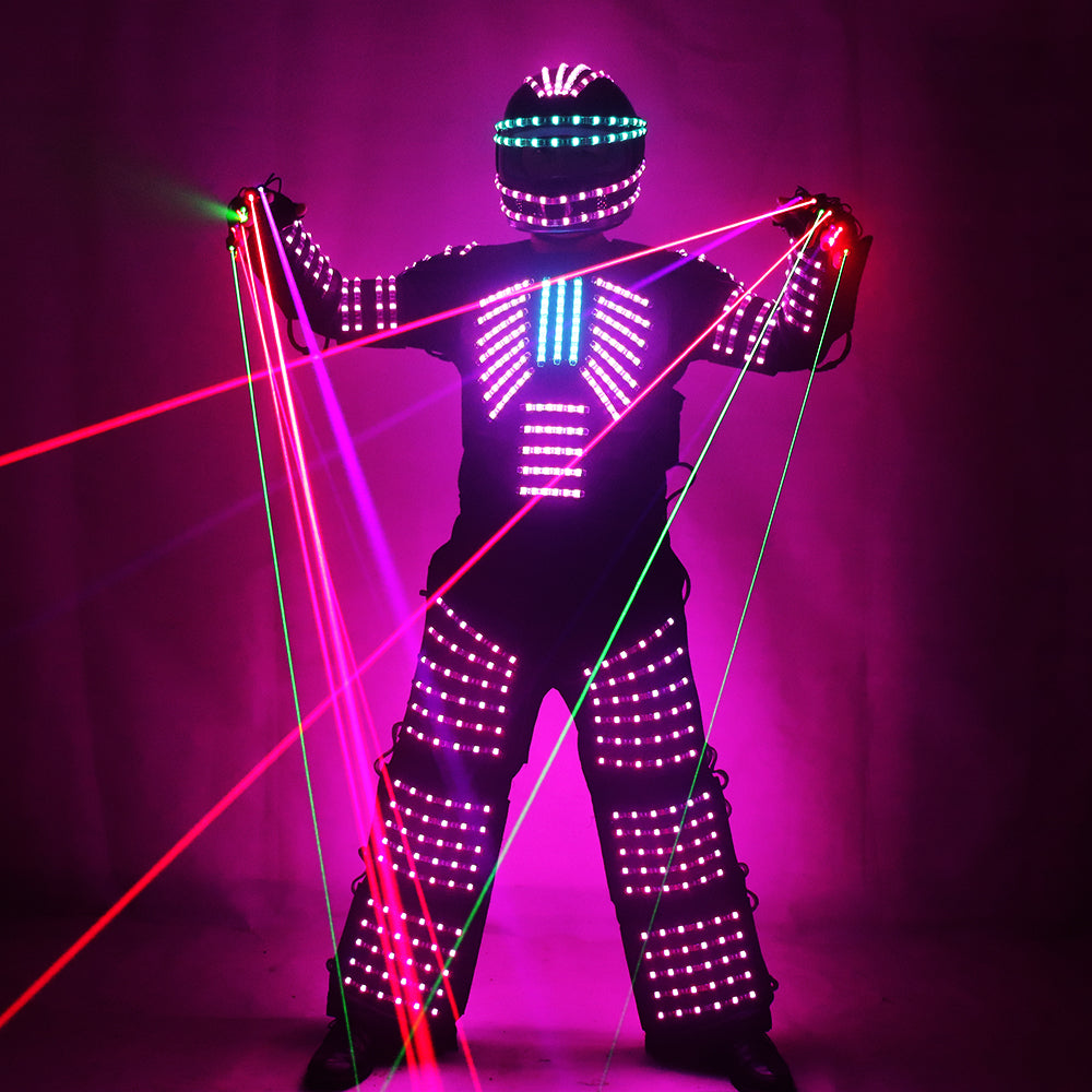 LED Robot Costume Robots Clothes DJ Traje Party Show Glow Suits  for Dancer Party Performance Electronic Music Festival DJ Show