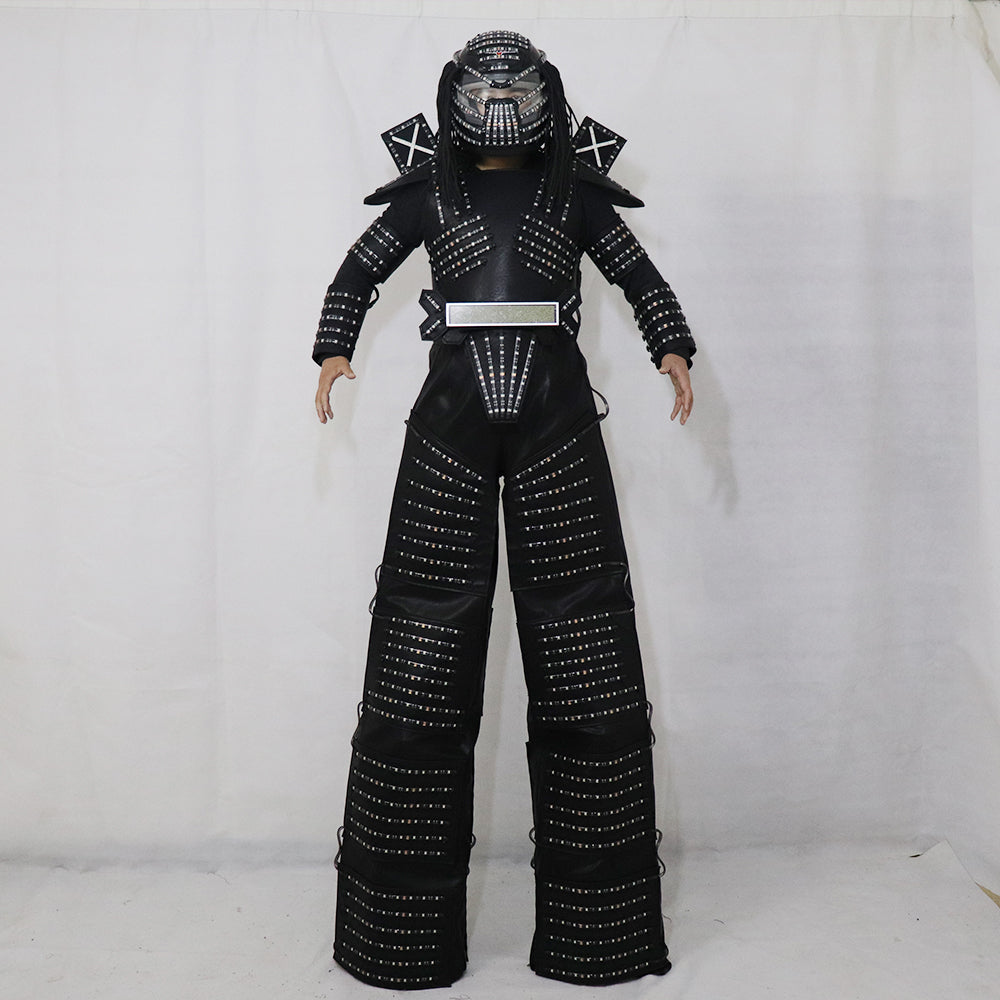 Robot de Traje De CONDUJO paseante de zancos CONDUJO traje del pleito del robot ligero que viste acontecimiento traje de Kryoman robot de Disfraz De conducido