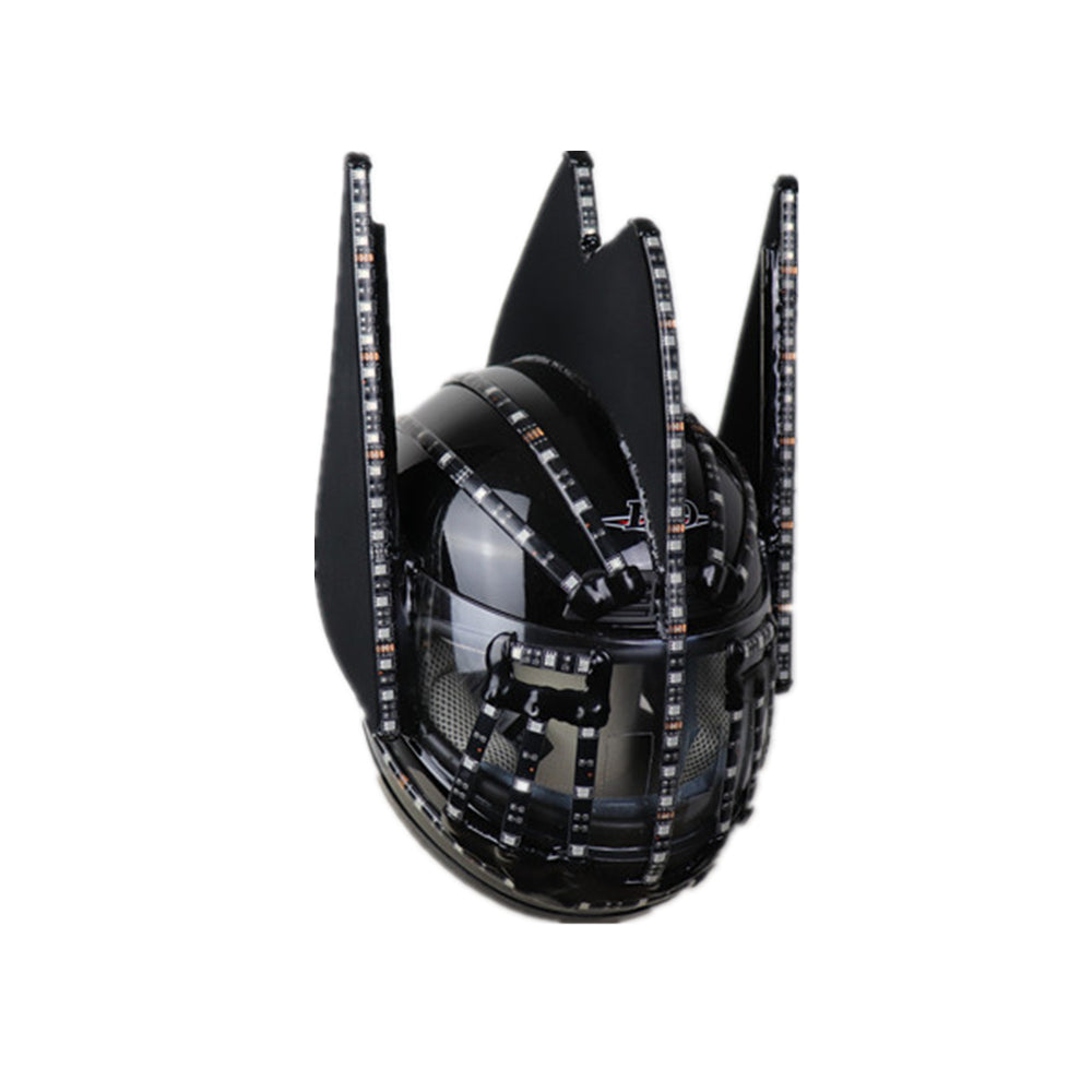 Cascos LED Moda Carpa intermitente luminosa Casco brillante Cascada Flujo LED Robot Casco Trajes Accesorios