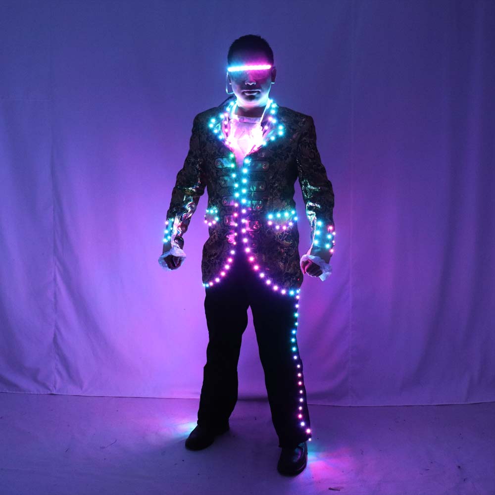 LED Court Suits Symphony of Light-emitting Tuxedo Full-color Digital Pixel LED Running Horse 350 Art of Effects
