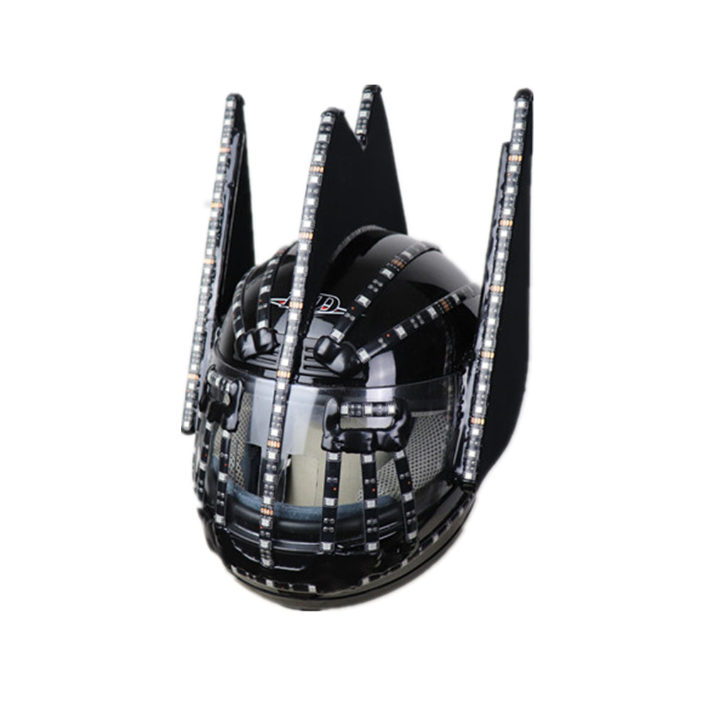 Cascos LED Moda Carpa intermitente luminosa Casco brillante Cascada Flujo LED Robot Casco Trajes Accesorios