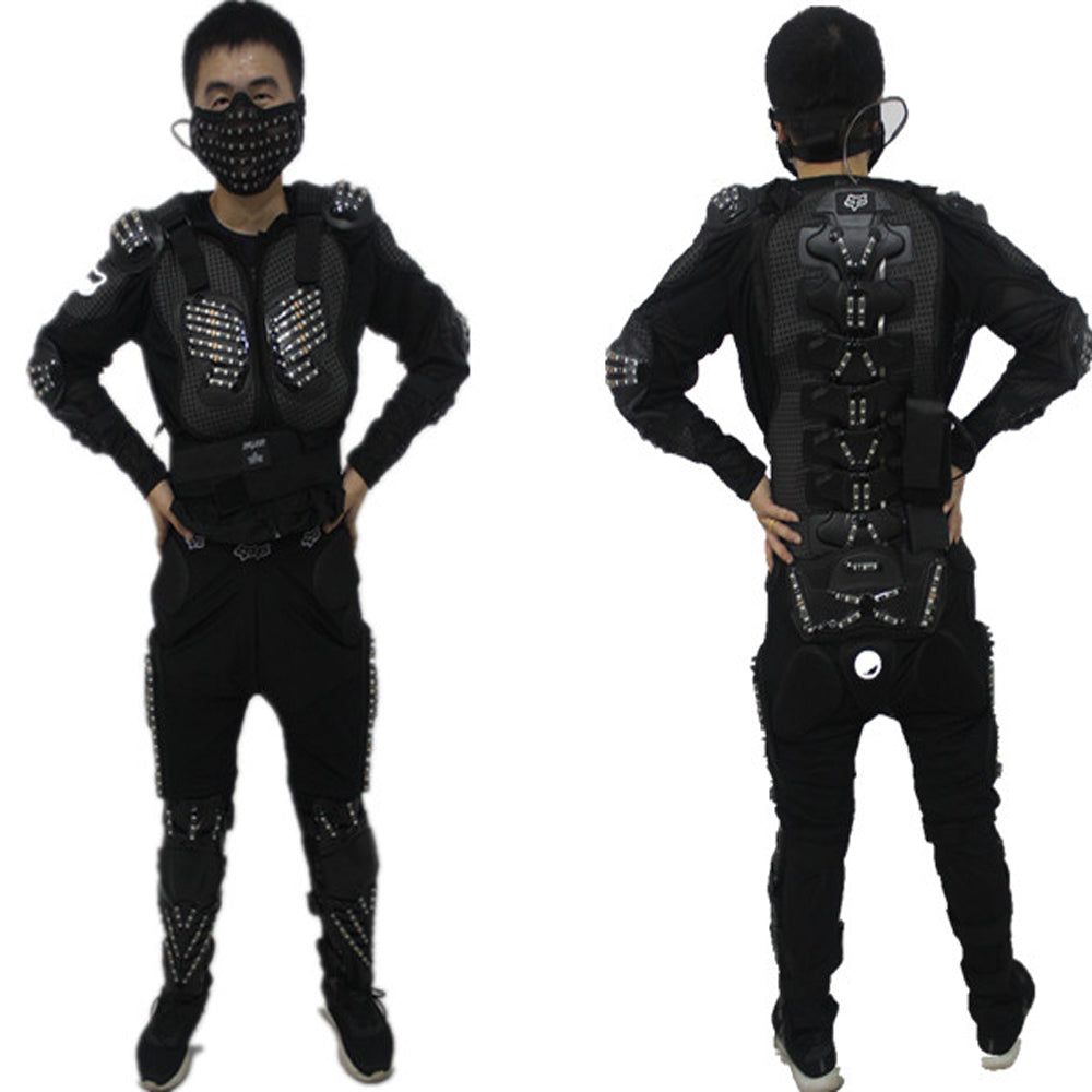 Green Laser Armor Suit LED Glow Vest Waistcoat Laser Gloves and Glasses for Bar EDM Party Performances