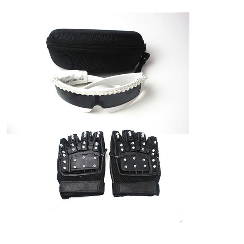 LED-Handschuhe blinken Skeleton Stage Requisiten Flash-Handschuhe für Holiday Party Events Shows