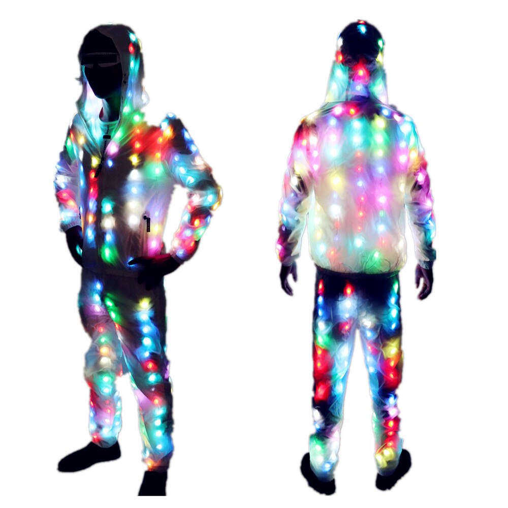 Trajes de pareja LED, chalecos de Luz LED, trajes de fiesta de Halloween.