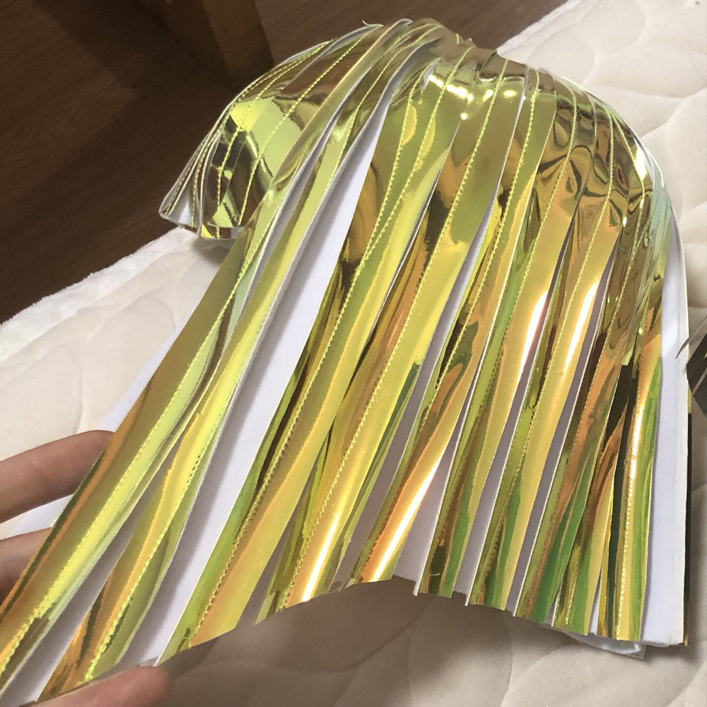 Zukunft Raum Weibliche Perücke Kopfbedeckung Soldat ist Cool, Reflektierende Perücke Bar GOGO Tanz Tragen Wavehead Spiegel Perücke Anpassen von Farben