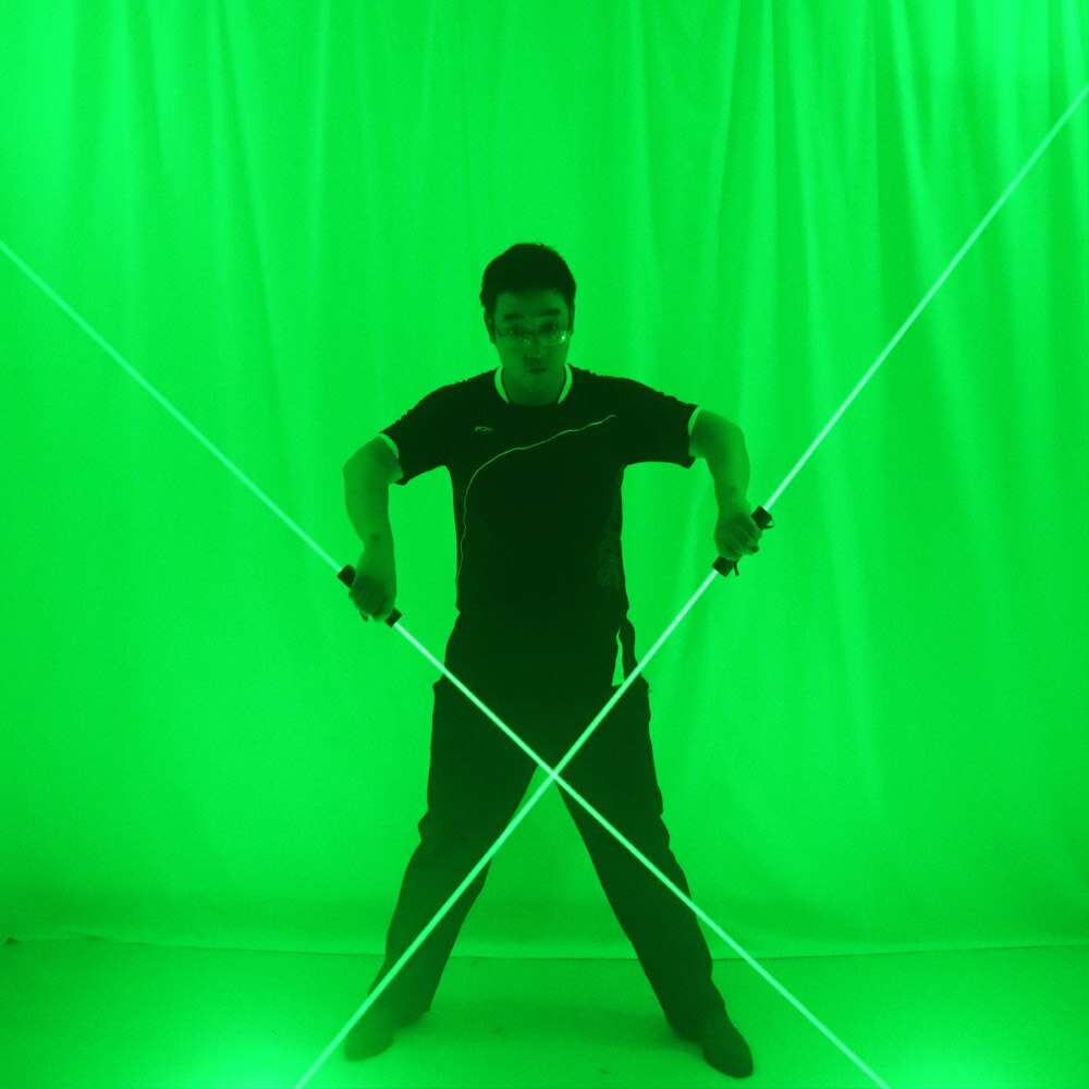 Mini Dual Direction Green Red Bule Laser Sword For Laser Man Show