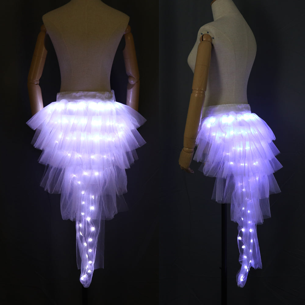 Fashion Dance LED Tutu Skirt Up Neon Fancy Rainbow Mini Tutu Fancy Costume Adult Light Skirt TFS Corset Tutu Skirtr