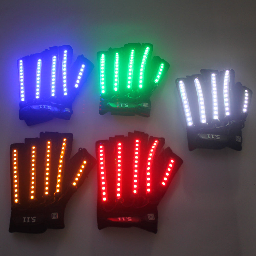 LED-Handschuhe Laser-Show Kleidungsstück Bühne, Requisiten Nachtclub-Sängerin-Tänzerin-Helle LED-Licht-Handschuhe