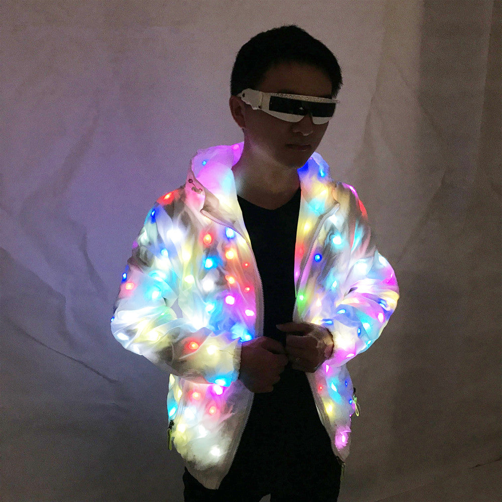 LED Luminous Couple Suit Unisex LED Luminous Jacket Christmas Halloween Party Cospaly Costume