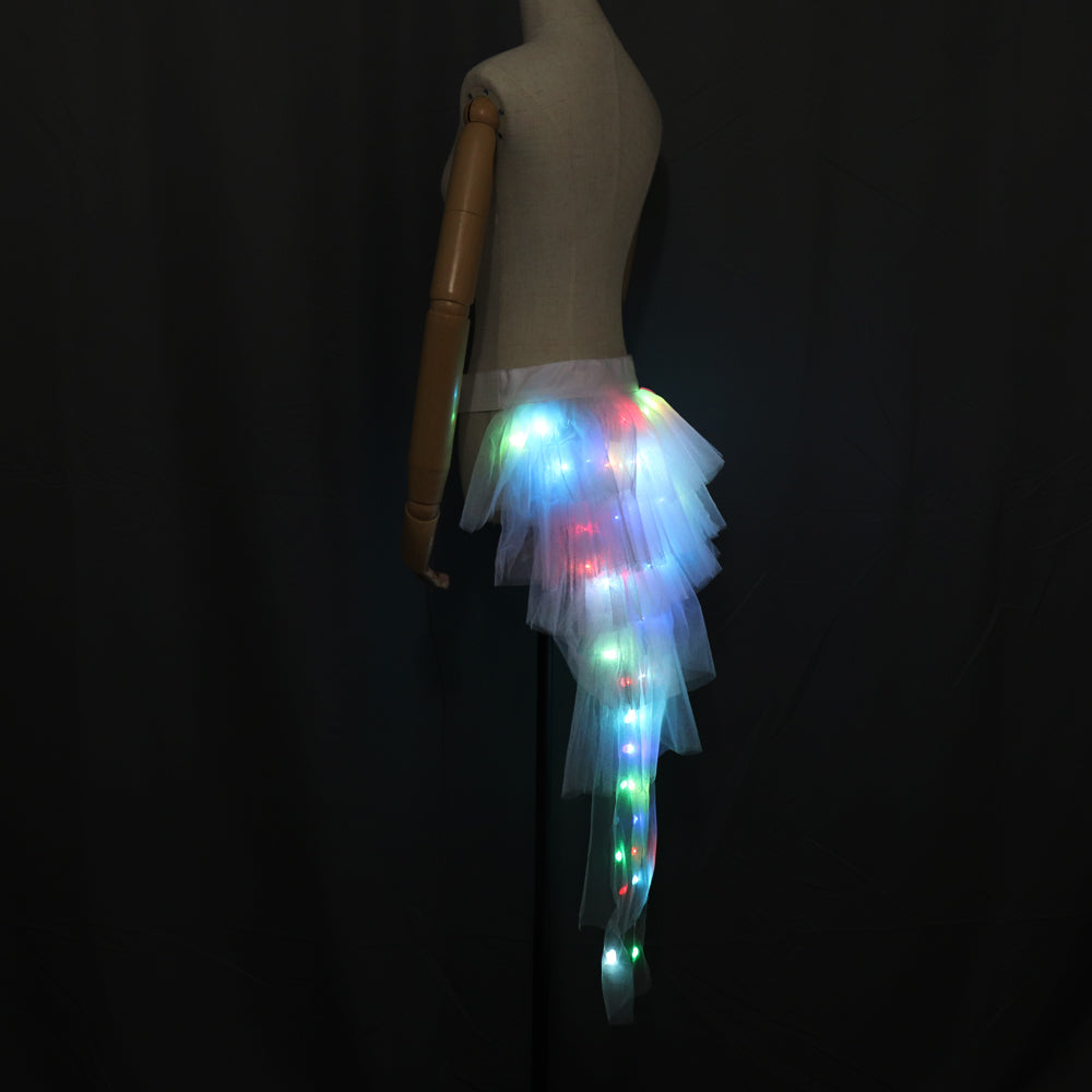 Fashion Dance LED Tutu Skirt Up Neon Fancy Rainbow Mini Tutu Fancy Costume Adult Light Skirt TFS Corset Tutu Skirtr