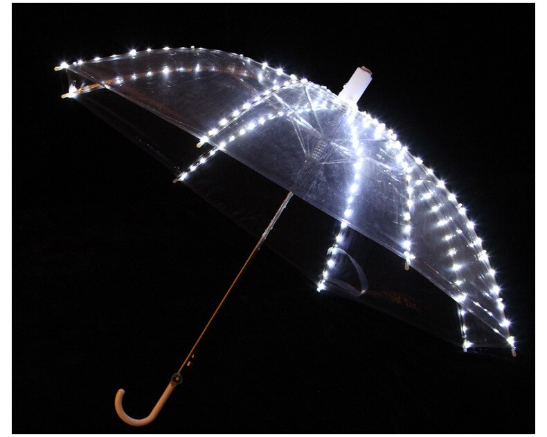 LED Luminous Umbrella Fluorescent Dance Luminous Umbrella Stage Performance Costumes Light Props Large Dance Performance - Temlaser.net