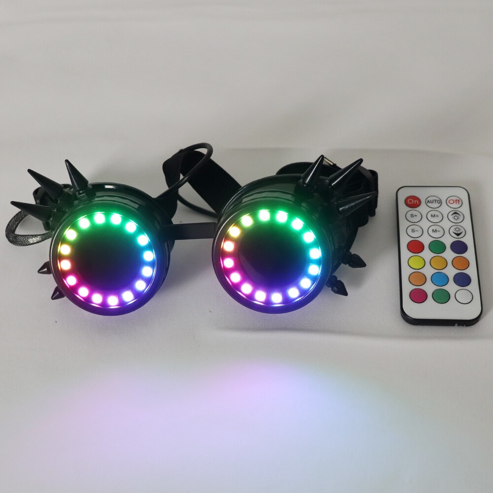 Pixel Pro LED Goggles Kaleidoscope Lenses Over 350 Modes Intense Lights