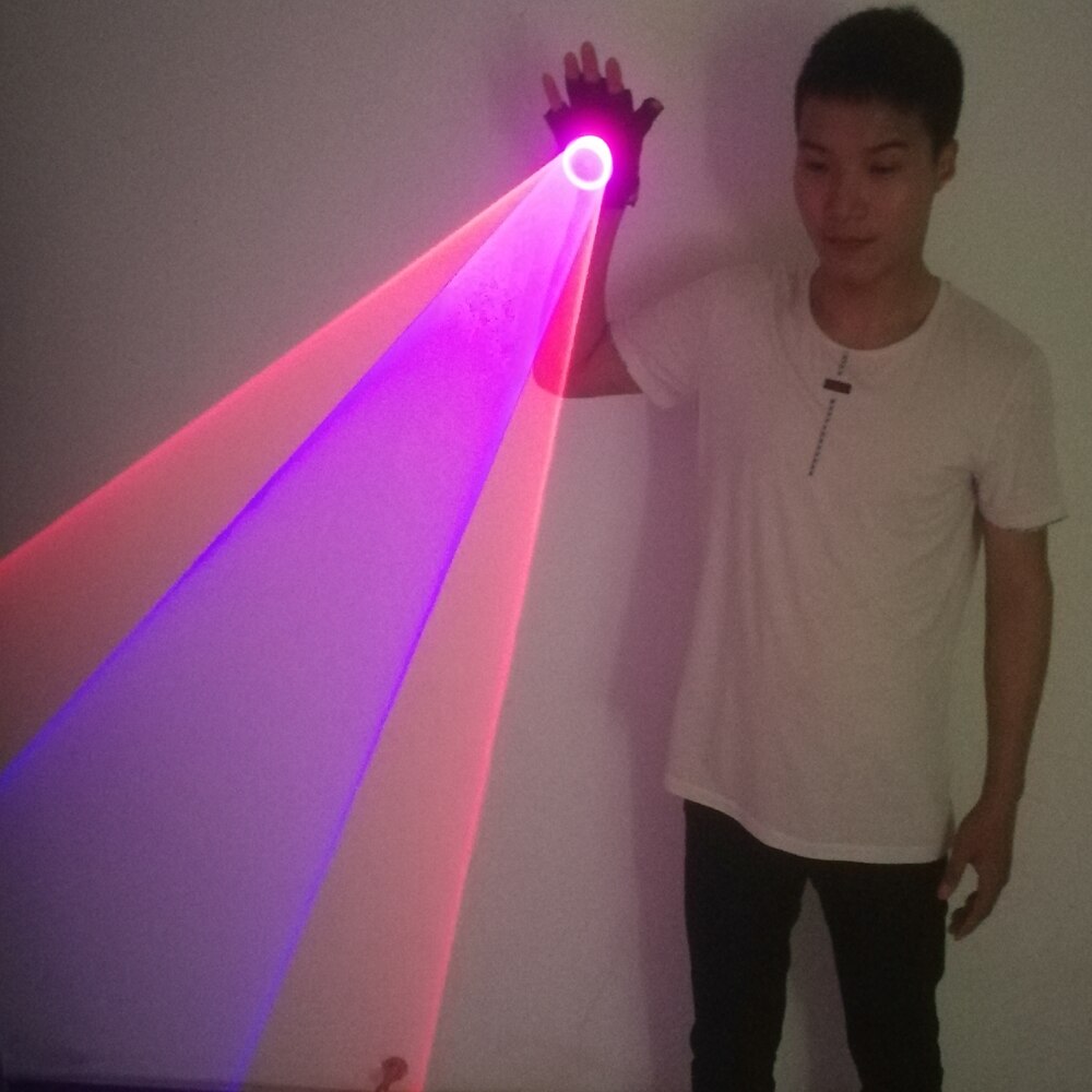 Gants laser bleu vert rouge pour DJ Dancing Club True Blue Rotating LED Gants Light Pub Party Laser Show