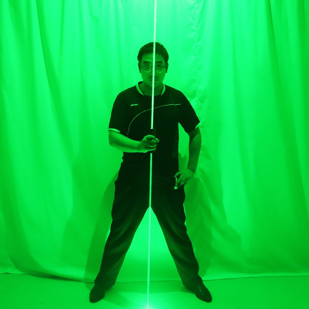 Mini espada láser Bule roja verde de doble dirección para espectáculo de hombre láser