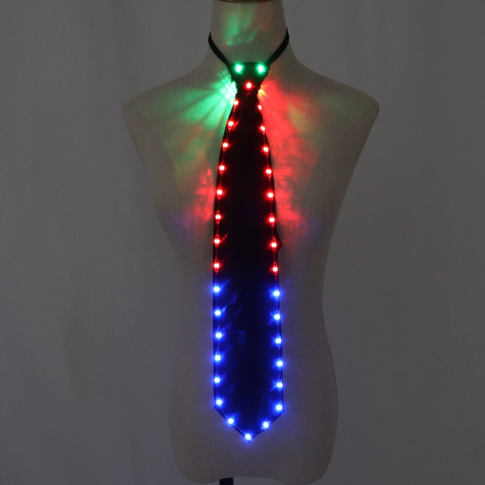 New LED Light Up Mens Bow Tie Luminous Necktie Wadding Party Christmas Costume Glowing Bow Tie Dance Party Supplies