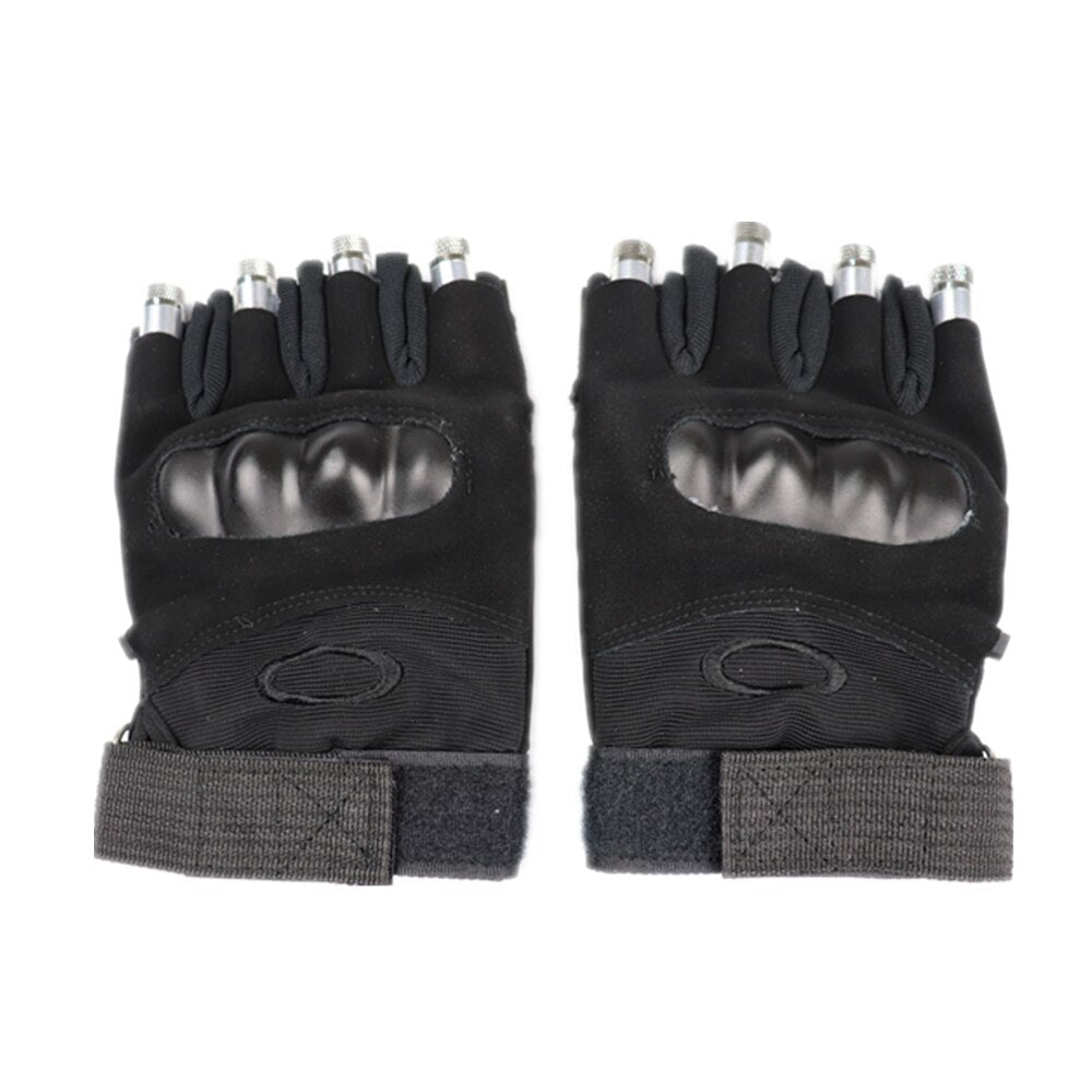 2 en 1 gants laser vert multi-lignes LED gants laser lunettes lumineuses, pour LED Robot Suit robe lumineuse Bar Party Music Festiv