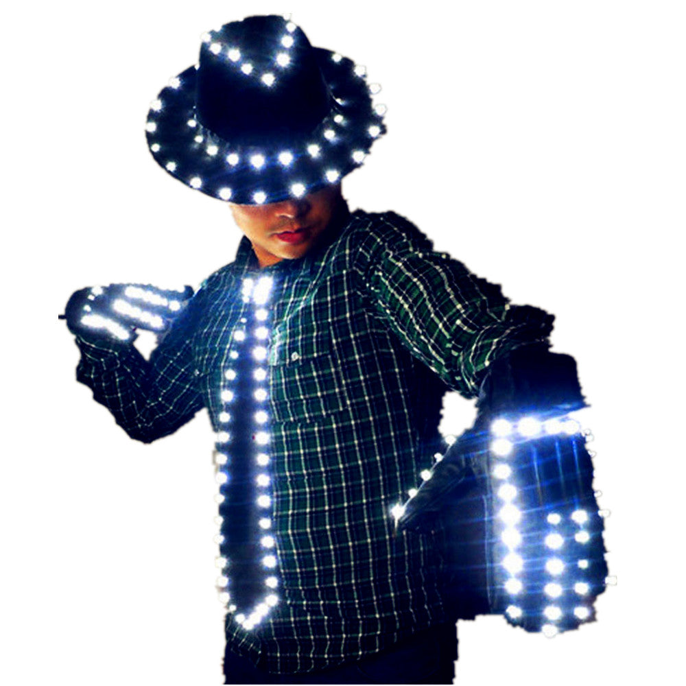 LED Costume Clothes Festive Party Supplies LED Stage Wear LED Suit  for Michael Jackson  Jacket Cosplay Costume