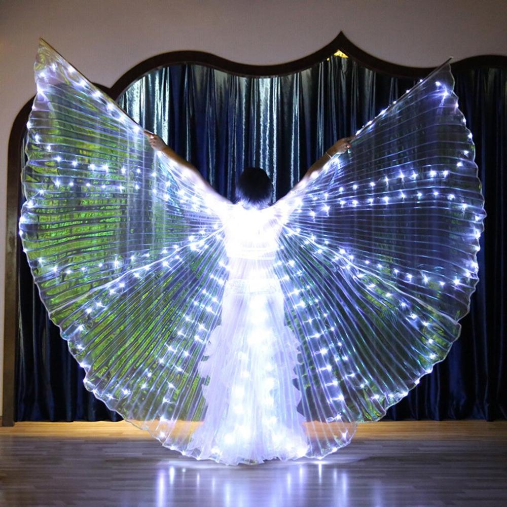 Isis Wings Belly Dance Led Dance Stick Led Mariposa Apertura Adultos Lámpara Accesorios 360 Grados Rendimiento Accesorios
