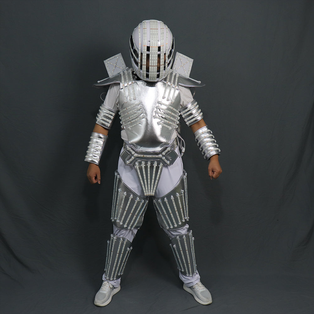 Traje De LED Robot Suit Costume Robot Armor Used with High Heel Predator Led Costume Laser Gloves