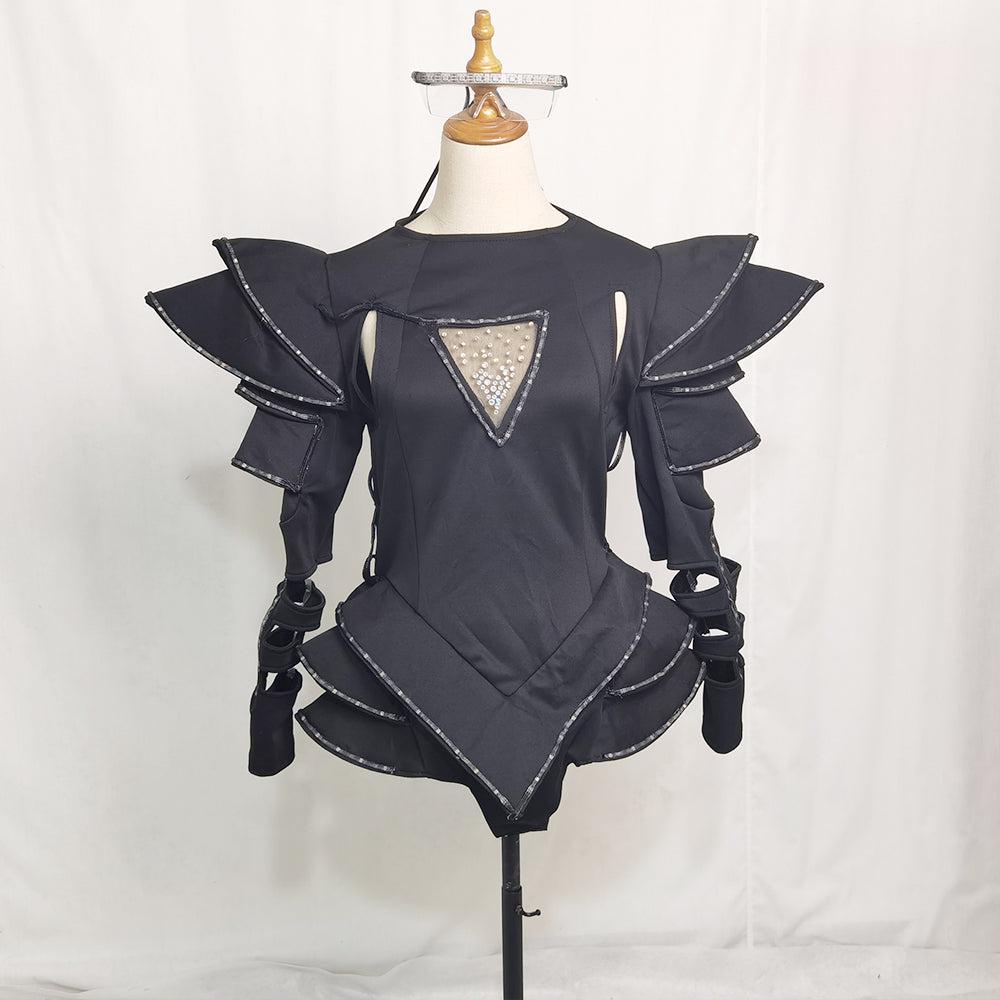 LED Guerrier Femme Costumes Costume Lumineux Costumes Vêtements Légers pour les Femmes Danse de Salon Robe Rougeoyante Chine Dames Accessoires