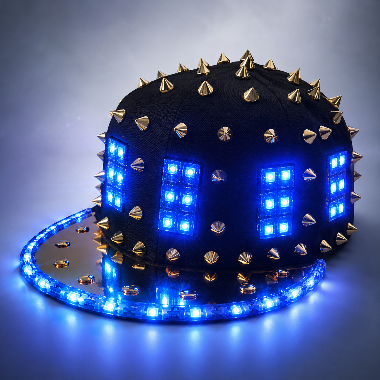 Woman Men LED Light Up Flashing Sequin Jazz Hat Cap Bow Tie Glow Rave Party Wedding Concert Bar Parade Adult Dance Show Wear