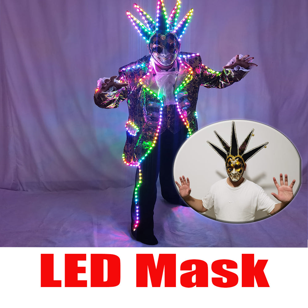 Full‑Color Digital Pixel LED Court Suit, Light‑Emitting Running Horse Tuxedo Lighting Effects for Stage Performance - Temlaser.net