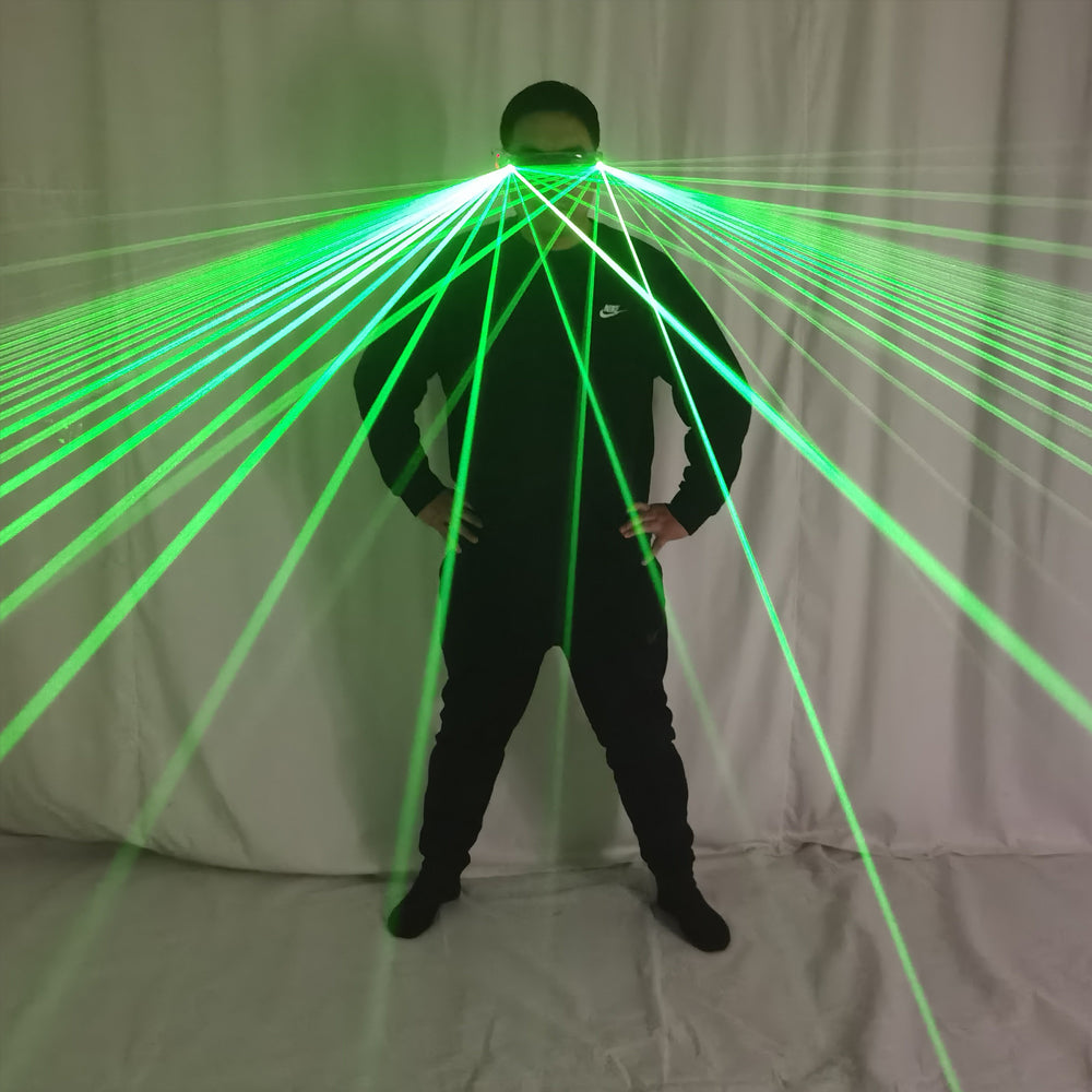 RGB Multi-Beam Stage Laser Glasses Red Green Blue LED Light For DJ Club Party Dance Show - Temlaser.net
