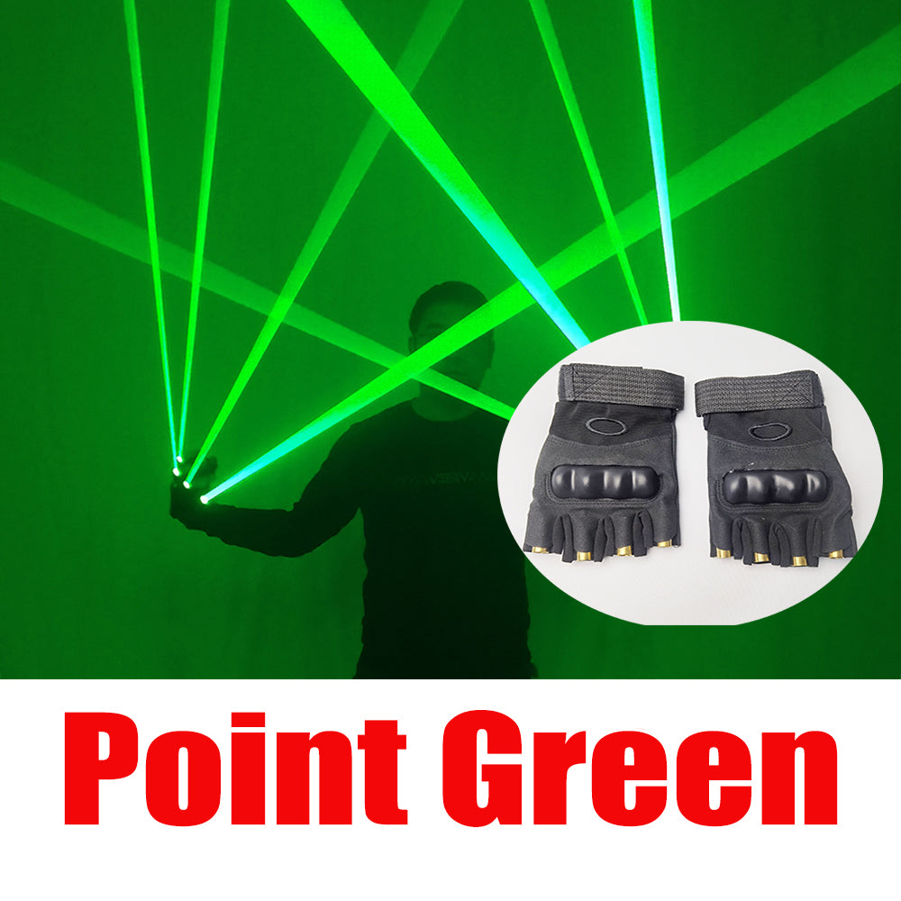 High Quality Green Laser Gloves Nightclub Bar Party Dance Singer Dance Props DJ Mechanical Gloves
