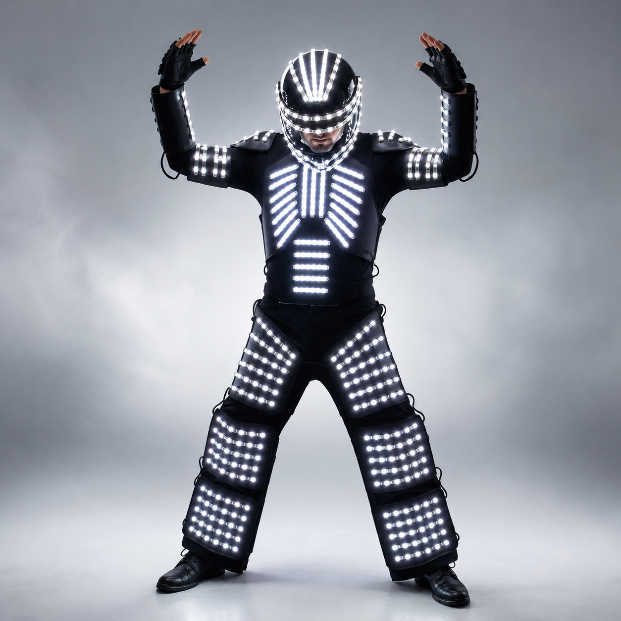Traje de robot LED Ropa de robot DJ Traje Party Show Trajes luminosos para bailarín Fiesta Performance Electronic Music Festival DJ Show