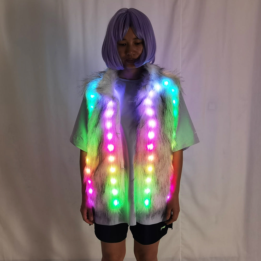 Moda baile LED tutu falda hasta neón fantasía arco iris Mini tutu fancy traje adulto falda de luz TFS corset tutador falda
