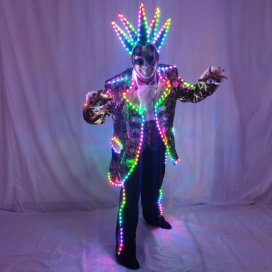 Trajes de corte LED Sinfonía de esmoquin emisor de luz Pixel digital a todo color LED Running Horse 350 tipos de efectos
