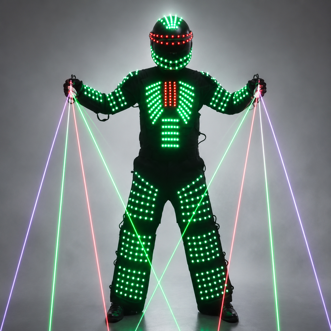 Traje de robot LED Ropa de robot DJ Traje Party Show Trajes luminosos para bailarín Fiesta Performance Electronic Music Festival DJ Show
