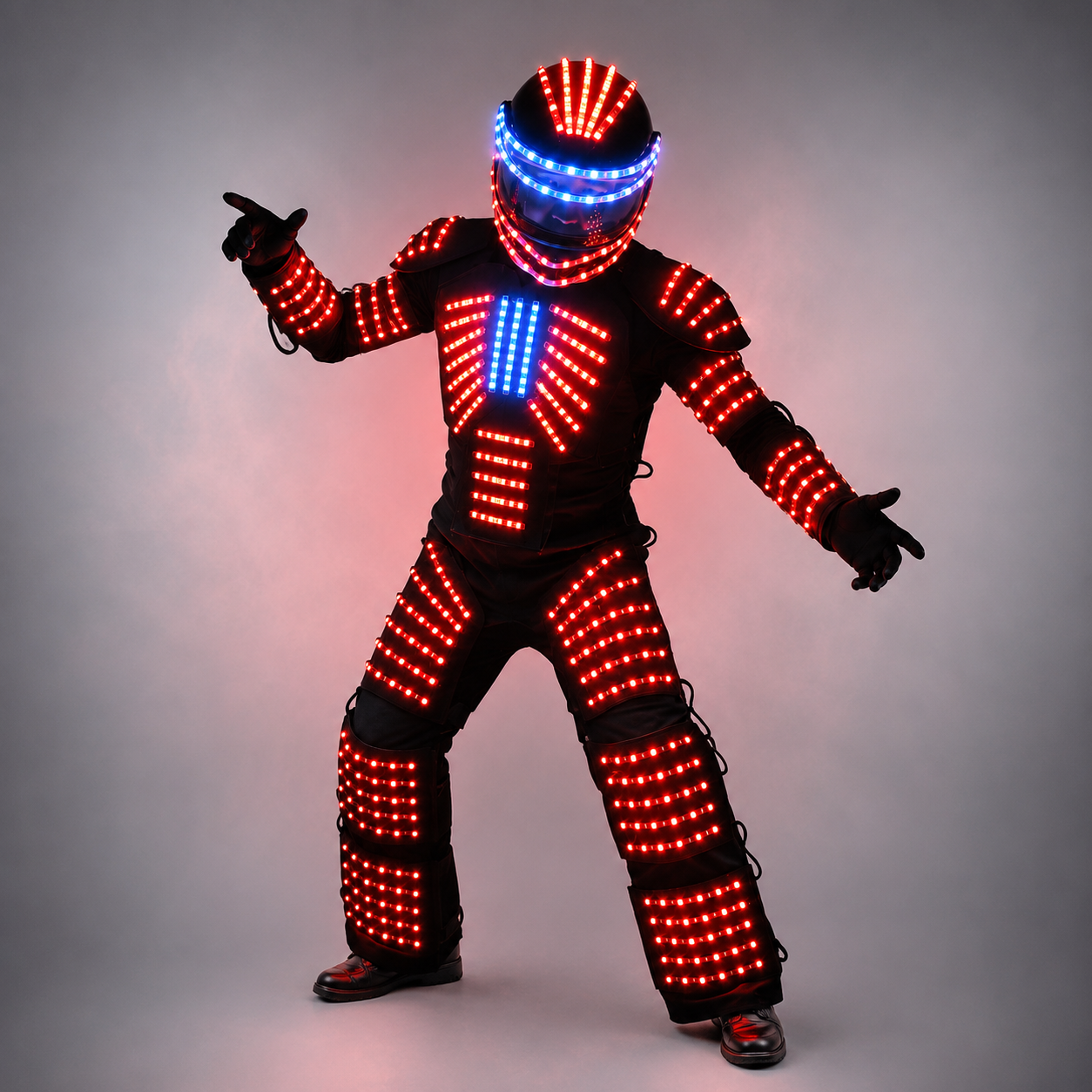 Traje de robot LED Ropa de robot DJ Traje Party Show Trajes luminosos para bailarín Fiesta Performance Electronic Music Festival DJ Show
