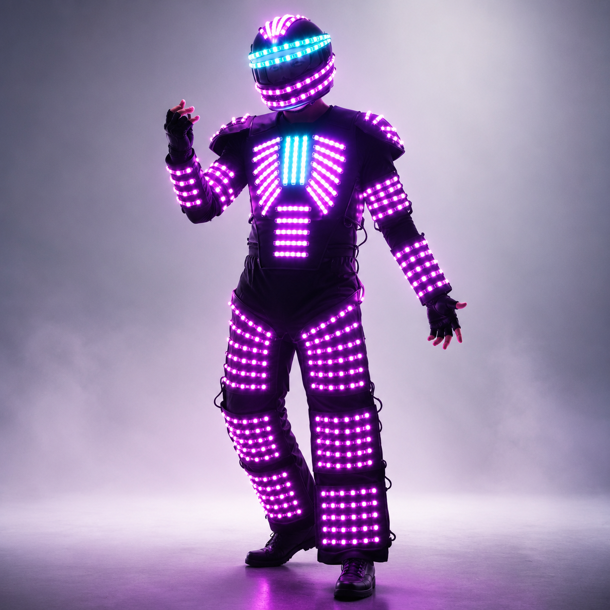 Traje de robot LED Ropa de robot DJ Traje Party Show Trajes luminosos para bailarín Fiesta Performance Electronic Music Festival DJ Show