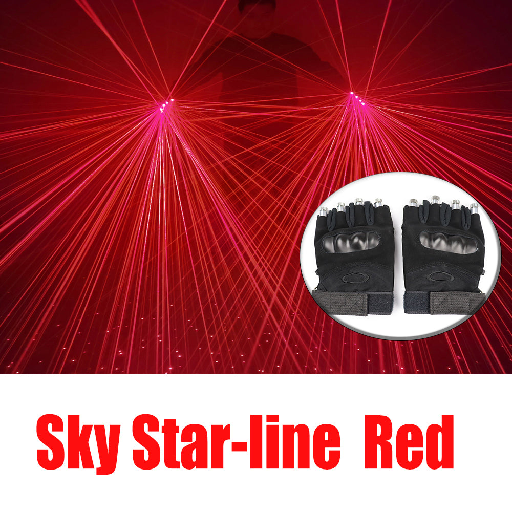 Sky Star Red Laser Gloves Stage Performance Laser Light Disco Ballroom Atmosphere Light Red Green Laser Party Wedding Effect