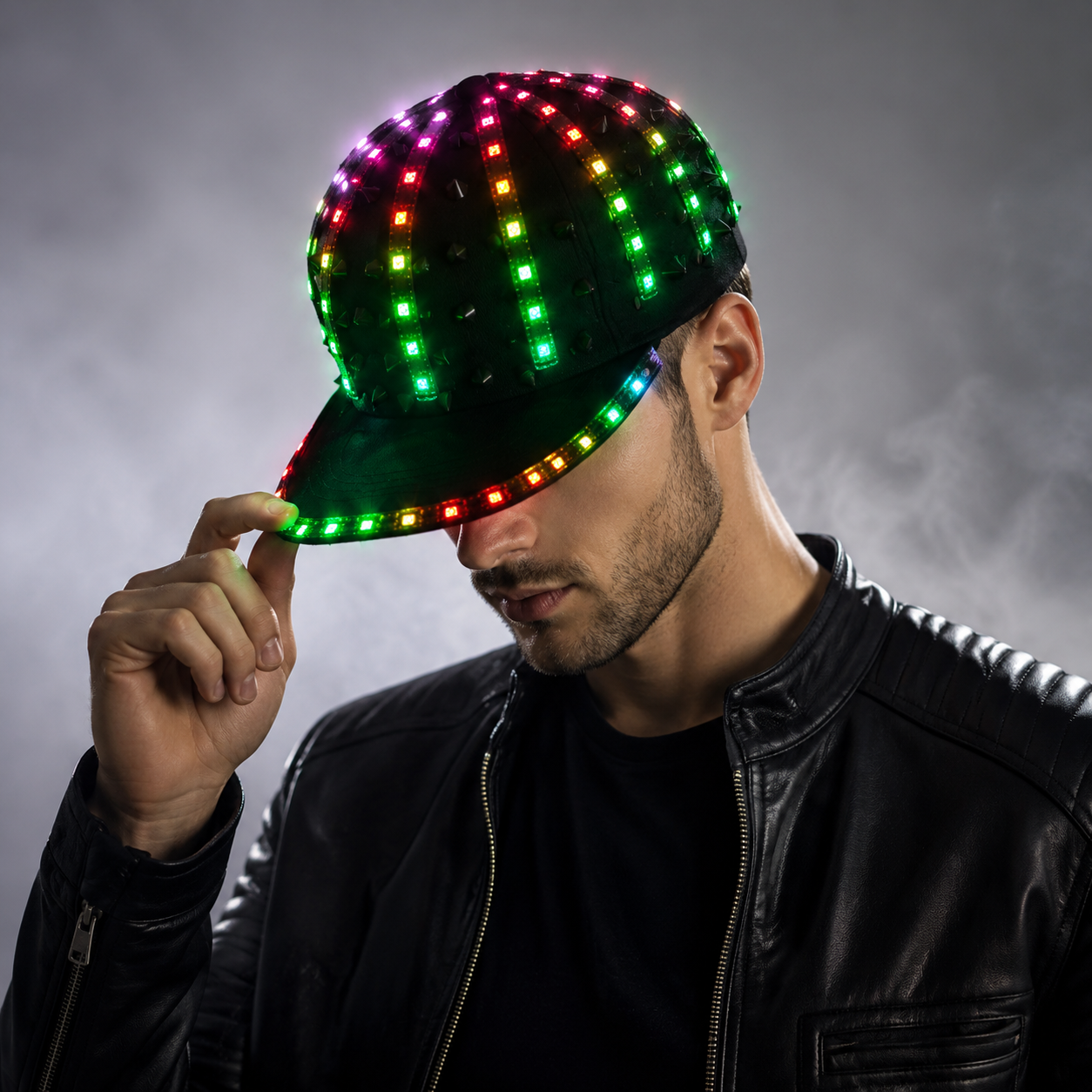 Adult Girl LED Party Flashing Jazz Hat Sequins Cap Sports Fitness Bike Birthday Gift Glow Wedding Party Supplies Gift