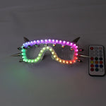 Carica l&#39;immagine nel visualizzatore di Gallery, Pixel Smart LED Goggles Full Color Laser Glasses with Pads Intense Multi-colored 350 Modes Rave EDM Party Glasse

