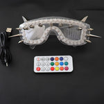 Carica l&#39;immagine nel visualizzatore di Gallery, Pixel Smart LED Goggles Full Color Laser Glasses with Pads Intense Multi-colored 350 Modes Rave EDM Party Glasse

