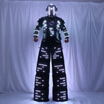 Laden Sie das Bild in den Galerie-Viewer.Full Color Remote Control LED Robot Costume Clothes Stilts Walker Suit Excited Digital Screen DIY Text Image LOGO
