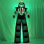 Charger l&#39;image dans la galerie, Pixels LED Robot Suit Costume Clothes Full Color Smart Chest Display Stills Walker Laser Glove Helmet
