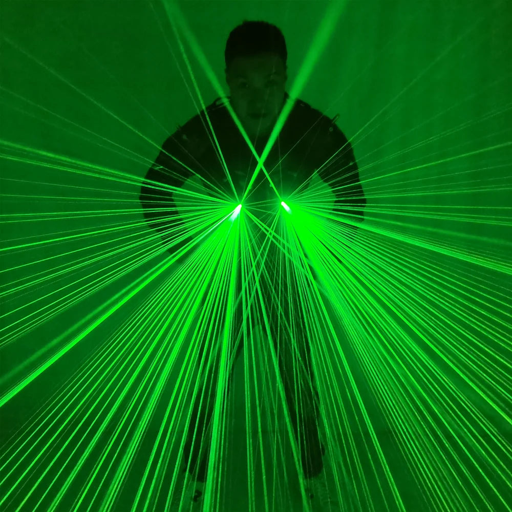 New Qite Green Laser Armor Luminous LED Suit Jacket Laser Man Stage Starry Sky Fireworks Effect Performance Luminous Clothing - Temlaser.net