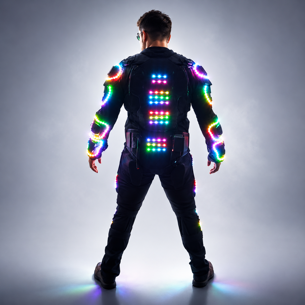 Future LED Robot Dance Armor RGB Laser Suit Festival Celebration Prom Party Music Show Cost Dancer Show Club Dress