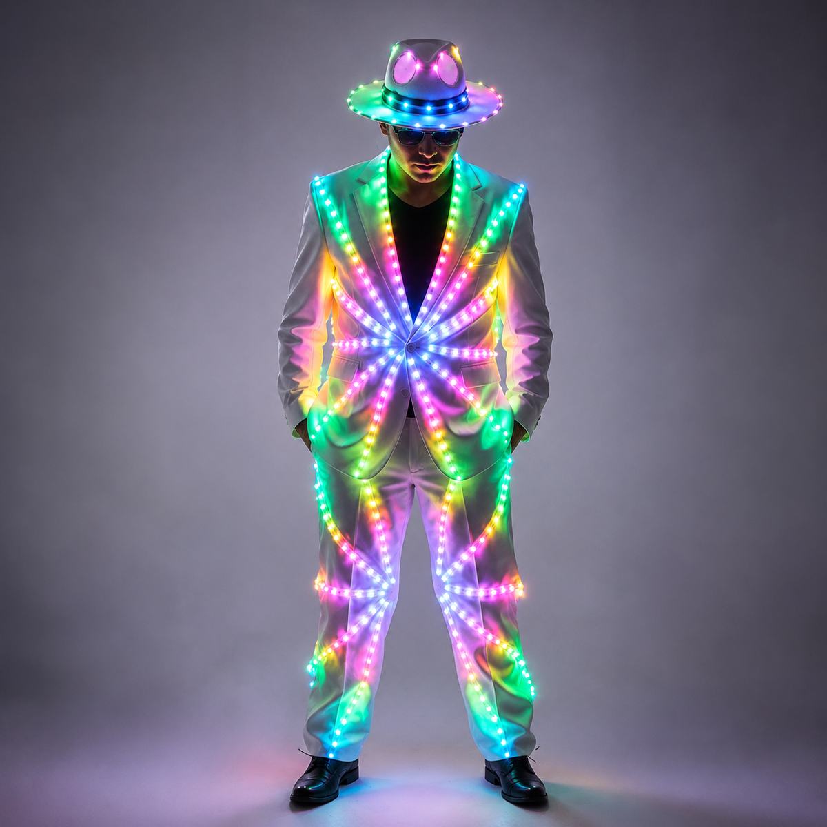 Full Color Light Up LED Suit - Glowing Stage Performance Outfit