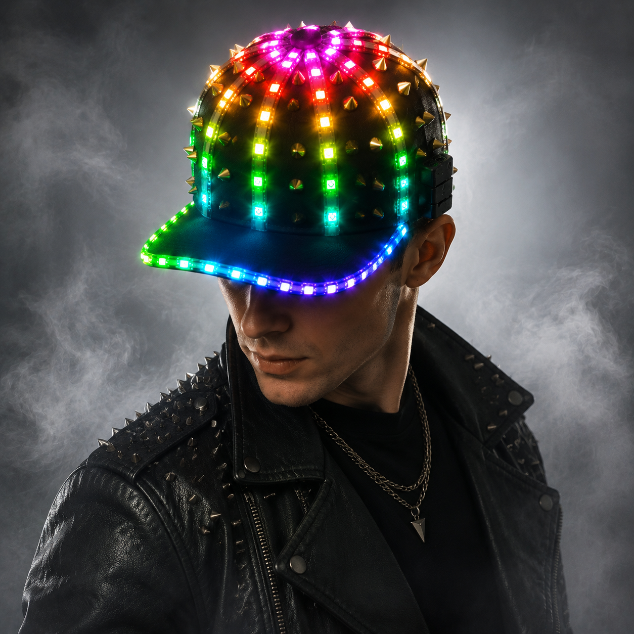 Adult Girl LED Party Flashing Jazz Hat Sequins Cap Sports Fitness Bike Birthday Gift Glow Wedding Party Supplies Gift