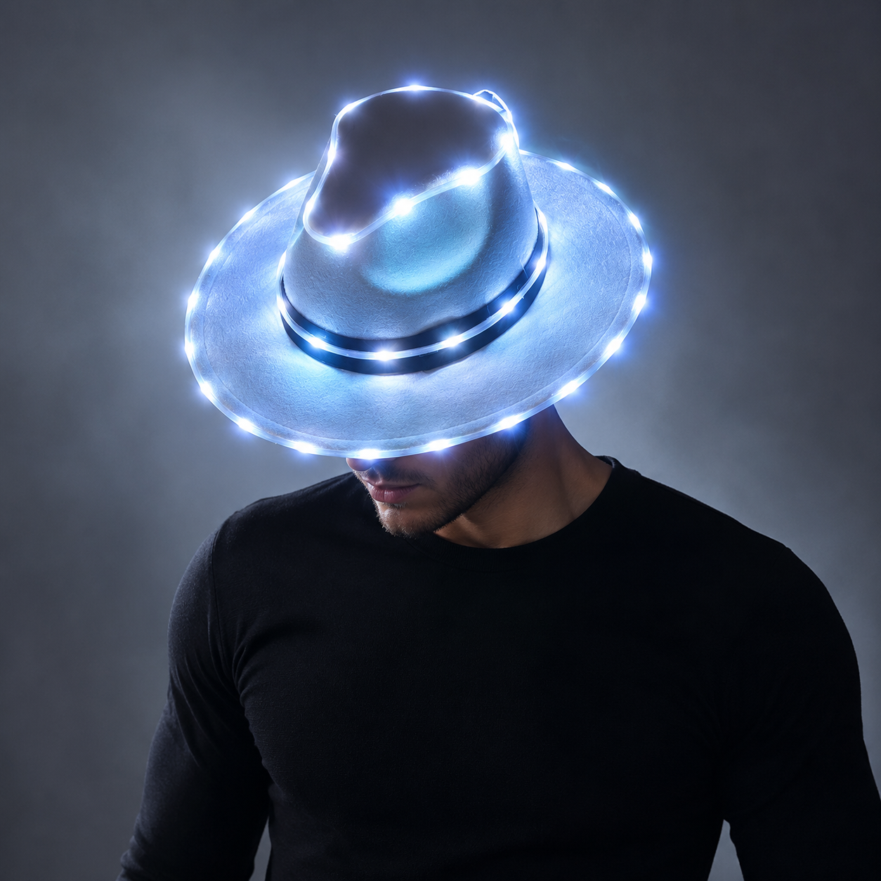Full color Cool LED Hat Party Luminous Cap Neon LED Light Costume Party Fluorescent DJ BAR Dance Performances Carnival Party